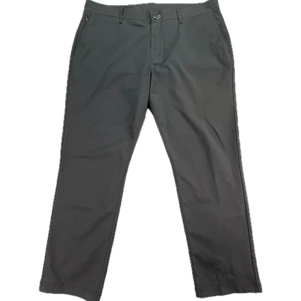 Public Rec Work to Play Pants Men 38x30 Black Performance Stretch Chino Trousers